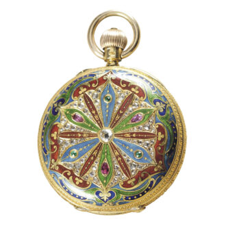 American gold, enamel and diamond set watch Circa 1904