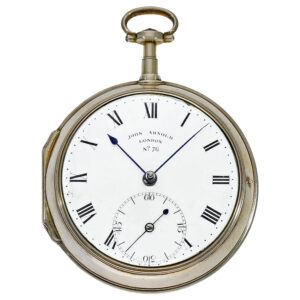 Important English open faced pocket chronometer Circa 1782