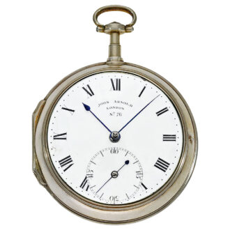 Important English open faced pocket chronometer Circa 1782