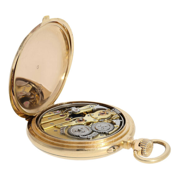Swiss 18K gold minute repeating chronometer watch Circa 1900 Swiss 18K gold minute repeating chronometer watch Circa 1900