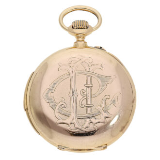 Swiss 18K gold minute repeating chronometer watch Circa 1900