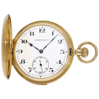 Swiss 18K gold minute repeating lever pocket watch Circa 1875