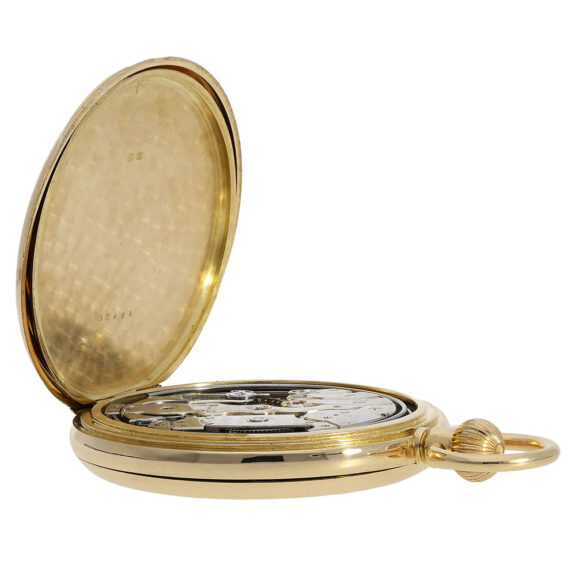 Swiss 18K gold minute repeating lever pocket watch Circa 1875 Swiss 18K gold minute repeating lever pocket watch Circa 1875