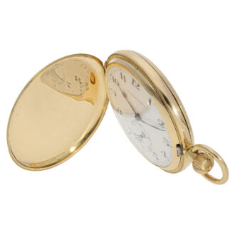 Swiss 18K gold minute repeating lever pocket watch Circa 1875