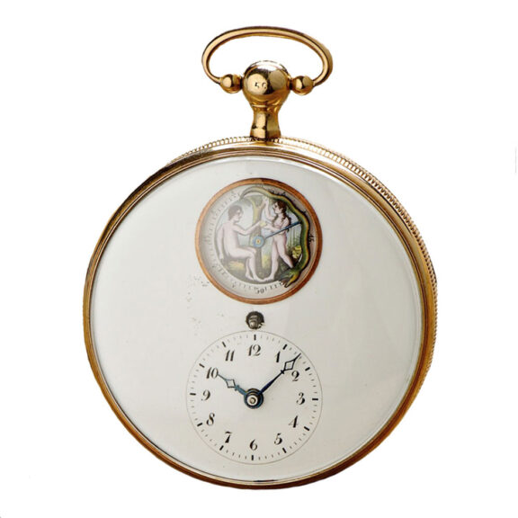 Remarkable French gold double sided pocket watch Circa 1810