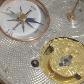 Remarkable French gold double sided pocket watch Circa 1810