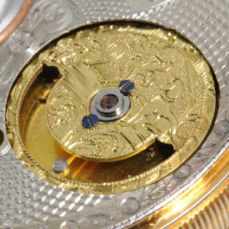 Remarkable French gold double sided pocket watch Circa 1810