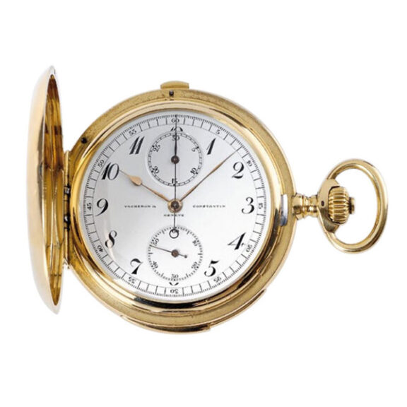 Swiss gold hunting cased minute repeating watch Circa 1920