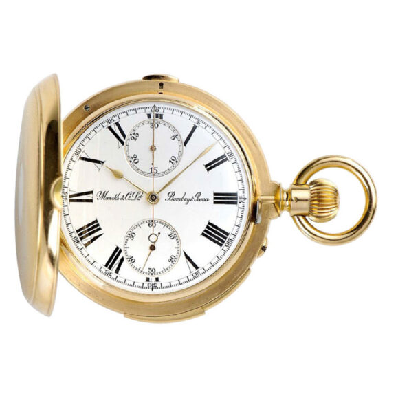 Indian gold minute repeating pocket watch with chronograph Circa 1880