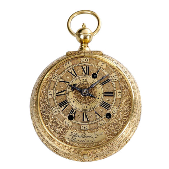 Gold half hour / hour self strike coach clock