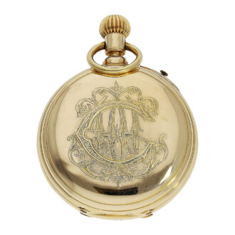 French gold pocket watch with experimental chronograph Circa 1870