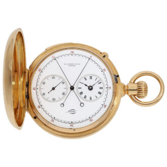 Swiss 18K gold repeating split second chronograph Circa 1870