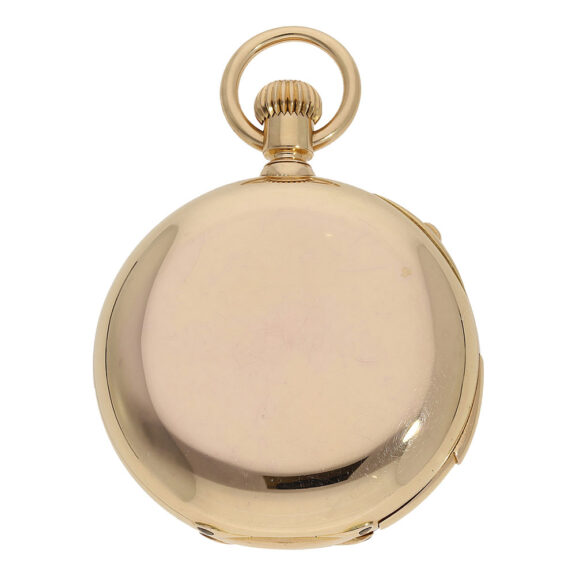 Swiss 18K gold repeating split second chronograph Circa 1870 Swiss 18K gold repeating split second chronograph Circa 1870