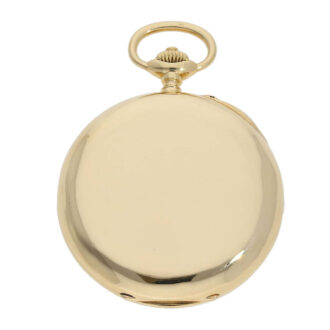 Rare Swiss 18K gold watch with chronograph and counter Circa 1916