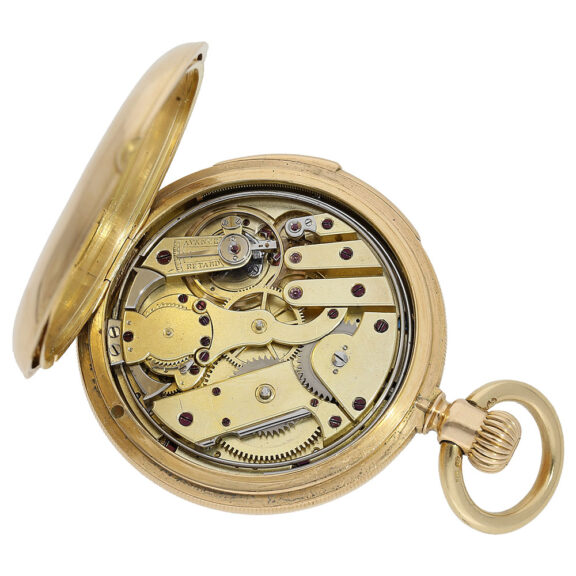 Swiss 18K gold quarter repeating lever precision watch Circa 1880 Swiss 18K gold quarter repeating lever precision watch Circa 1880