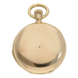 Swiss 18K gold quarter repeating lever precision watch Circa 1880
