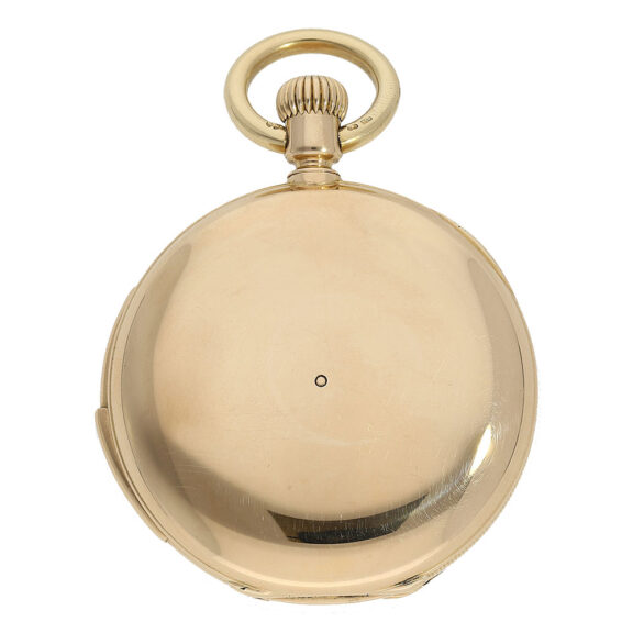 Swiss 18K gold quarter repeating lever precision watch Circa 1880 Swiss 18K gold quarter repeating lever precision watch Circa 1880