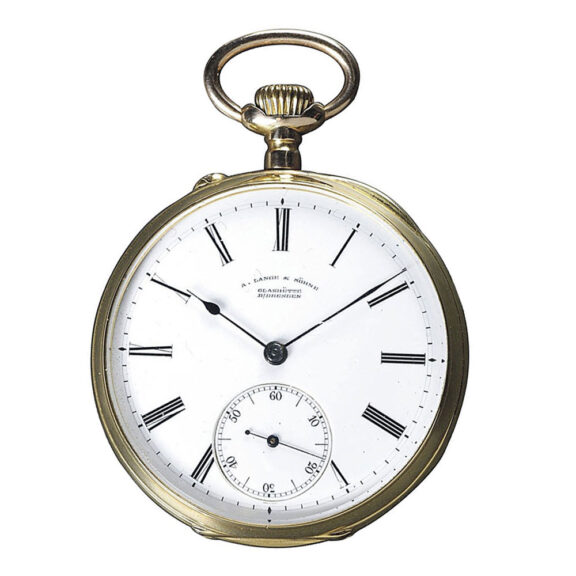 German gold open faced lever pocket watch Circa 1882