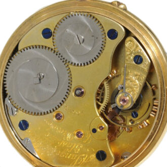 German gold open faced lever pocket watch Circa 1882
