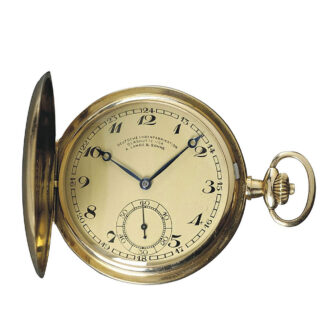 German gold hunting cased pocket watch Circa 1926