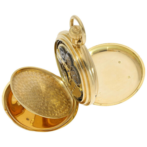 French gold repeater with Grande and Petite Sonnerie Circa 1882 French gold repeater with Grande and Petite Sonnerie Circa 1882