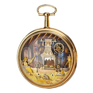 Important Swiss gold with seven automatons Circa 1900