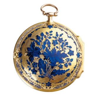 English gold pair cased watch with stoppable center seconds Circa 1771