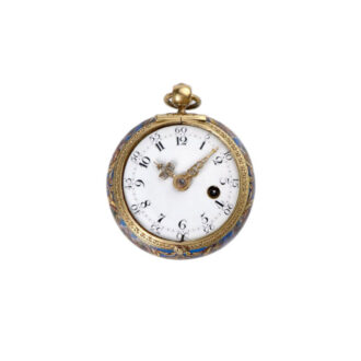 Swiss gold enamel verge pocket watch Circa 1680 Swiss gold enamel verge pocket watch Circa 1680