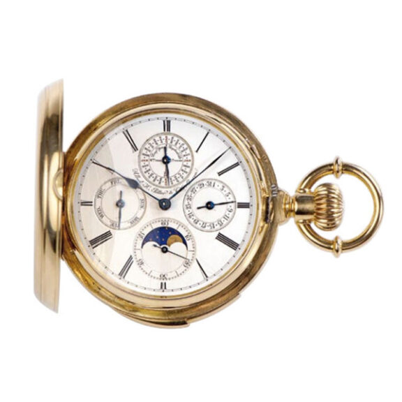 Swiss gold minute repeater precision pocket watch Circa 1880