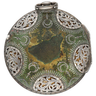 English self-strike coach clock with Grande Sonnerie Circa 1800