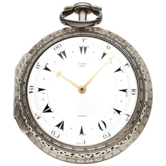 English self-strike coach clock with Grande Sonnerie Circa 1800