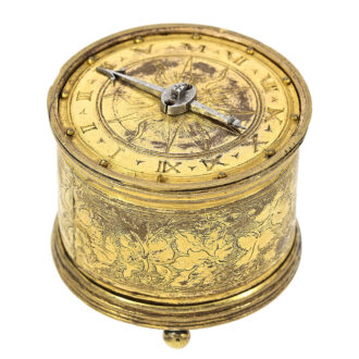 German one-handed Renaissance drum clock watch Circa 1500-1550