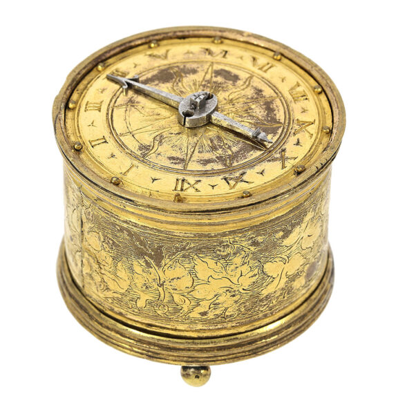 German one-handed Renaissance drum clock watch Circa 1500-1550 German one-handed Renaissance drum clock watch Circa 1500-1550