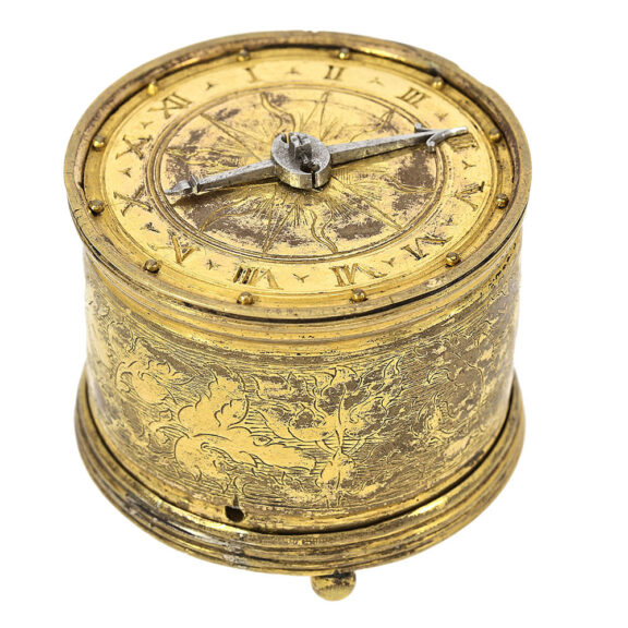 German one-handed Renaissance drum clock watch Circa 1500-1550 German one-handed Renaissance drum clock watch Circa 1500-1550