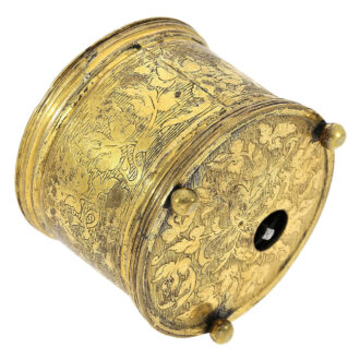 German one-handed Renaissance drum clock watch Circa 1500-1550
