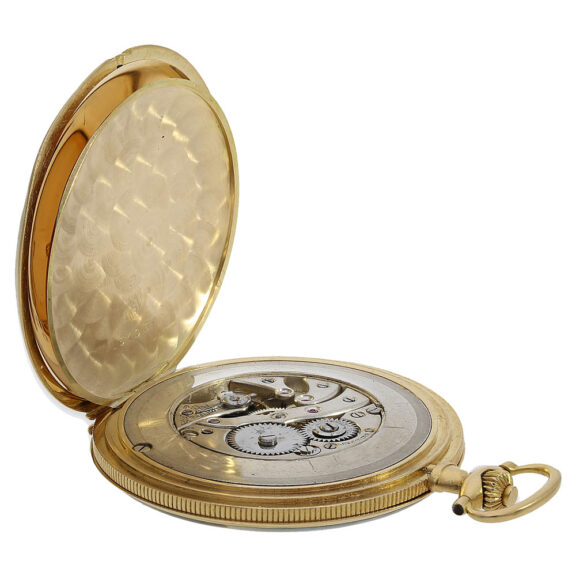 Rare Swiss gold enamel full hunter for the Indian market Circa 1925 Rare Swiss gold enamel full hunter for the Indian market Circa 1925