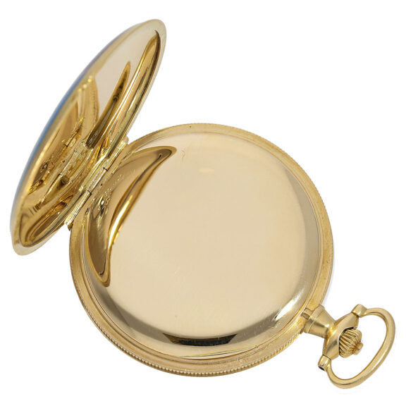 Rare Swiss gold enamel full hunter for the Indian market Circa 1925 Rare Swiss gold enamel full hunter for the Indian market Circa 1925