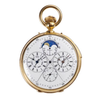 French gold astronomic minute repeater watch Circa 1867