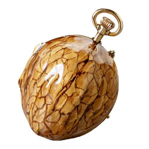 Austrian walnut shaped pendant form watch Circa 1875