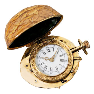 Austrian walnut shaped pendant form watch Circa 1875
