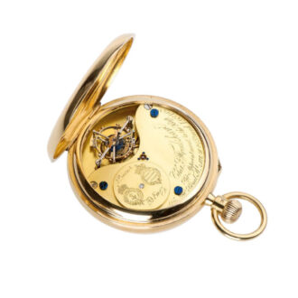 English precision lever with one minute tourbillon Circa 1910