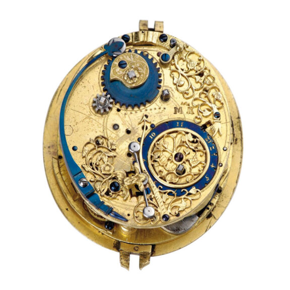 German gilt watch with hour self strike and alarm Circa 1580 German gilt watch with hour self strike and alarm Circa 1580