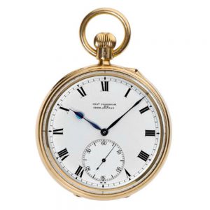 English precision lever with 12 minutes tourbillon Circa 1902