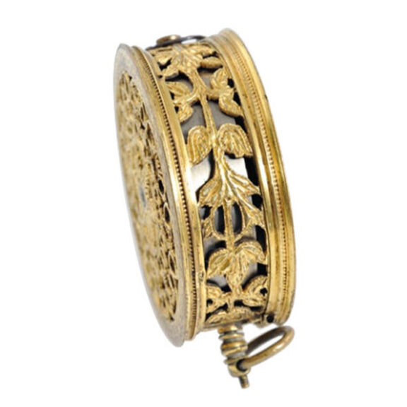 German gilt watch with hour strike and alarm Circa 1570 German gilt watch with hour strike and alarm Circa 1570