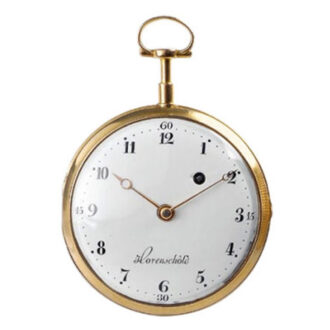 Swedish gold pocket watch with Sully escapement Circa 1794