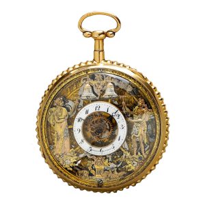 Swiss gold quarter repeater with two Jacquemarts Circa 1810