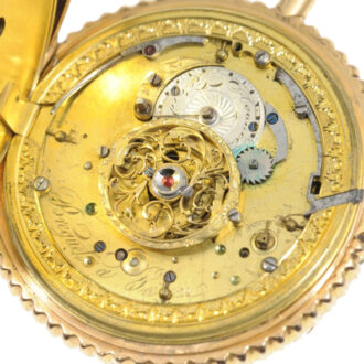 Swiss gold quarter repeater with two Jacquemarts Circa 1810