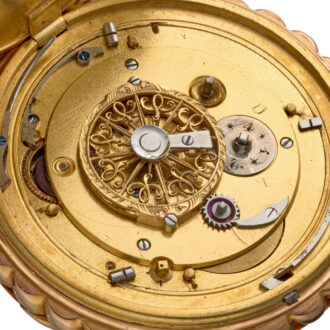 A quarter repeating French verge in a goldcase Circa 1810 A quarter repeating French verge in a goldcase Circa 1810