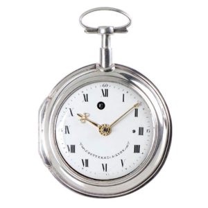French silver quarter repeating watch with Sully escapement Circa 1780