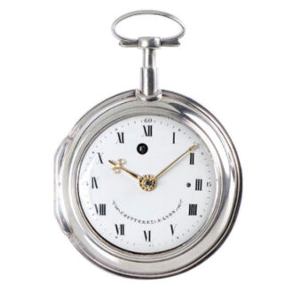 French silver quarter repeating watch with Sully escapement Circa 1780